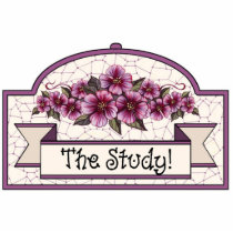 "The Study" - Decorative Sign - 36 photo sculptures