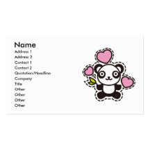 The stuffed toy of the dog business card template