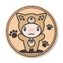 The stuffed toy of the dog magnets