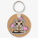 The stuffed toy of the squirrel keychains