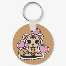 The stuffed toy of the squirrel keychains