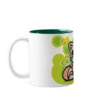 The stuffed toy of the squirrel mugs
