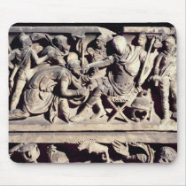 The submission of a barbarian to a Roman Mousepads