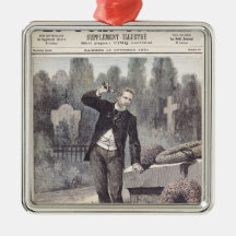 The Suicide of General Georges Ernest Christmas Ornaments