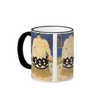 The Sumo Wrestler, 歌川 国芳 Coffee Mug
