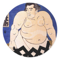 The Sumo Wrestler by Kuniyoshi Utagawa Stickers