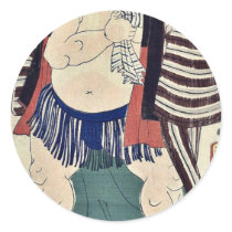 The sumo wrestler Kagamiiwa by Utagawa,Toyokuni Sticker