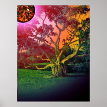 The Sun and The Tree Print