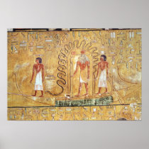 The sun god Ra in his solar barque
