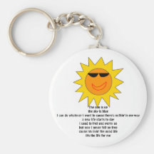 the sun is keychain
