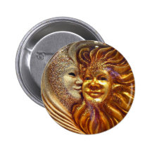 The Sun, The Moon, The Kiss Pin