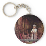 The Sunday Hunting By Spitzweg Carl Key Chains