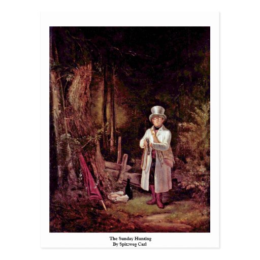 The Sunday Hunting By Spitzweg Carl Postcards