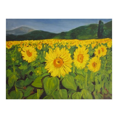 The Sunflower Field print