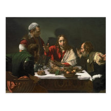 The Supper at Emmaus, 1601 2 Postcard