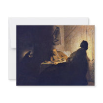 The Supper At Emmaus. By Rembrandt Van Rijn Custom Announcement