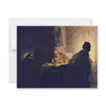 The Supper At Emmaus. By Rembrandt Van Rijn Custom Announcement
