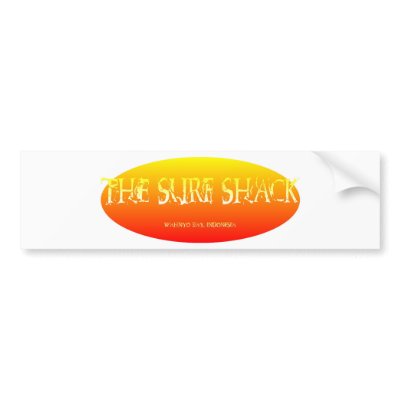 The Surf Shack Bumper Sticker by surfshack