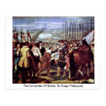 The Surrender Of Breda, By Diego Velazquez Postcard