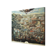 The Surrounding of Vienna by the Turks in 1683 Stretched Canvas Prints