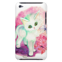 The Sweet White Angel Kitten Ipod Touch Cover
