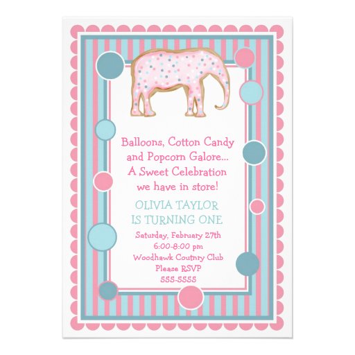The Sweetest Little Circus Invitation