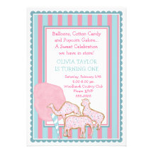 The Sweetest Little Circus Invitation