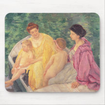 The Swim or Two Mothers & Their Children on a Mouse Pads