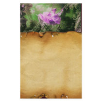 THE SWING ,Brown Parchment , green purple violet Personalized Stationery