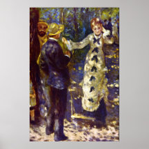 The Swing by Pierre Renoir Posters