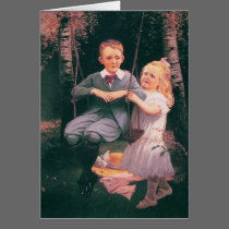 The Swing, Philip Richard P.R. Morris 1833-1902 cards
