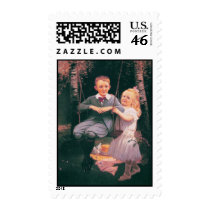 The Swing, Philip Richard P.R. Morris 1833-1902 postage