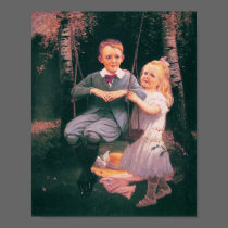 The Swing, Philip Richard P.R. Morris 1833-1902 posters
