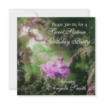 THE SWING  ,SWEET 16 PARTY Violet Purple invitations