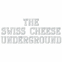 The Swiss Cheese Underground embroidered shirts by ladyblazr The Swiss Cheese Underground embroidered shirts