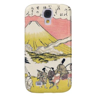 The Syllable He Passing Mount Fuji japanese art Galaxy S4 Cases