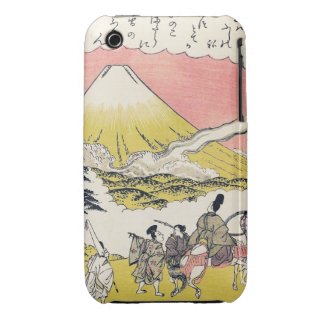 The Syllable He Passing Mount Fuji japanese art Case-Mate iPhone 3 Case