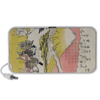 The Syllable He Passing Mount Fuji japanese art Travelling Speakers