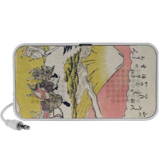 The Syllable He Passing Mount Fuji japanese art Travelling Speakers