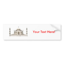 The Taj Mahal: 3D Model: bumper stickers