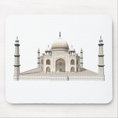 The Taj Mahal: 3D Model: Mouse Mats by spiritswitchboard