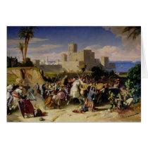 The Taking of Beirut by the Crusaders Greeting Card