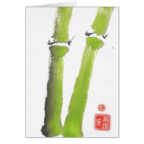 The Tao of Bamboo Blank Greeting Card cards
