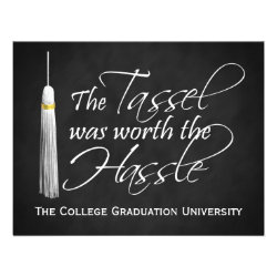 The Tassel Was Worth the Hassle College Graduation Invitations