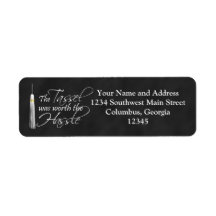 The Tassel Was Worth the Hassle Custom Return Address Label