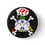 the tattood skully pinback button
