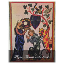 The Tavern Of Limburg By Meister Der Manessischen Custom Flyer