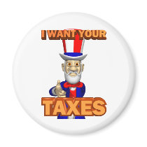 The Taxman Cometh Refrigerator Magnet