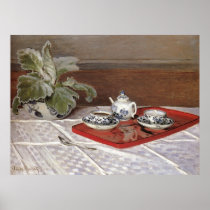 The Tea Set by Claude Monet Poster