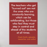 The teachers who get "burned out" ... print